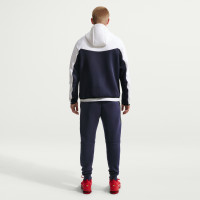 Nike Sportswear Tech Fleece Sportswear Trainingspak Wit Donkerblauw Rood