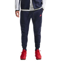 Nike Tech Fleece Joggingbroek Donkerblauw Felrood
