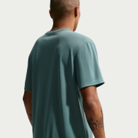 Nike UV Miler Trainingsshirt Grijsgroen Zilver