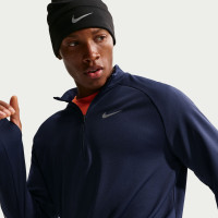 Nike UV Miler Trainingspak 1/4-Zip Donkerblauw Zilver