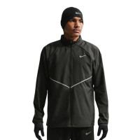Nike Miler Repel UV Stride Tracksuit Black Silver