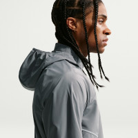 Nike Miler Repel UV Stride Tracksuit Dark Grey Silver