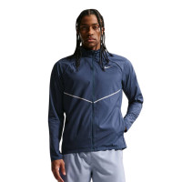 Nike Miler Repel UV Stride Tracksuit Dark Blue Silver