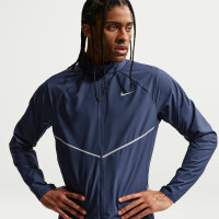 Nike Miler Repel Stride UV Training Jacket Dark Blue Silver