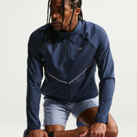 Nike Miler Repel UV Stride Tracksuit Dark Blue Silver