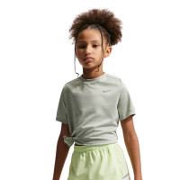 Nike Trainingsset Miler Kids Grijsgroen Grijs