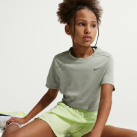 Nike Trainingsset Miler Kids Grijsgroen Grijs