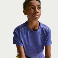 Nike Miler Kids Training Shirt Purple Silver