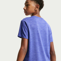 Nike Training Set Miler Kids Purple Light Blue Silver