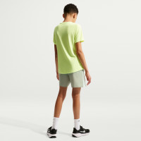 Nike Training Short Miler Kids Grey Green Grey Silver