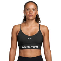 Nike Seamless Pro Women's Sports Bra Black White