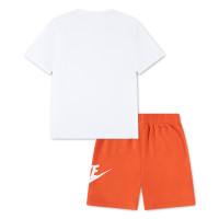 Nike Summer Set Club Toddlers White Orange