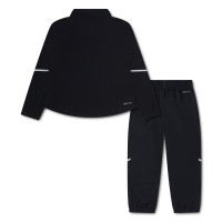 Nike Trainingspak Miler 1/4-Zip Kleuters Zwart Zilver