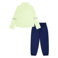 Nike Trainingspak Miler 1/4-Zip Kleuters Lichtgroen Donkerblauw Zilver