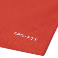 Nike Trainingspak Miler 1/4-Zip Kleuters Rood Donkergrijs Zilver