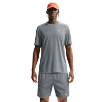 Nike UV Miler Trainingsset Donkergrijs Zilver