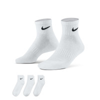 Nike Everyday Sports Socks Cushioned Mid-Height 3-Pack White Black