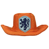 FC88 Nederlands Elftal Cowboy Hoed Oranje Lichtblauw Donkerblauw
