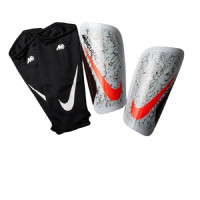 Nike Mercurial Shin Guards Lite Silver Burgundy Orange Beige