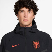 Nike Netherlands Tech Woven Tracksuit 2026-2028 Black Bright Orange