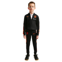 Nike Dutch Team Strike Full-Zip Tracksuit 2026-2028 Toddlers Black Bright Orange