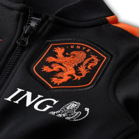 Nike Nederlands Elftal Strike Trainingspak Full-Zip 2026-2028 Baby Zwart Feloranje