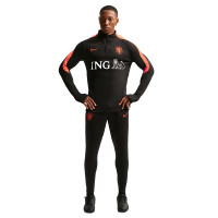 Nike Nederlands Elftal Strike Elite Trainingspak 1/4-Zip 2026-2028 Zwart Feloranje