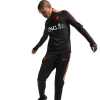 Nike Nederlands Elftal Strike Trainingsbroek 2026-2028 Zwart Feloranje