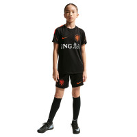 Nike Nederlands Elftal Strike Trainingsset 2026-2028 Kids Zwart Feloranje
