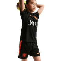 Nike Nederlands Elftal Strike Trainingsbroekje 2026-2028 Kids Zwart Feloranje