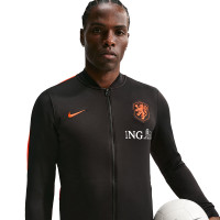 Nike Dutch Team Strike Full-Zip Tracksuit 2026-2028 Black Bright Orange