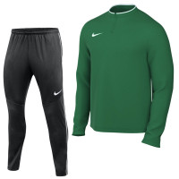 Nike Dri-FIT Park 26 Trainingspak 1/4-Zip Kids Donkergroen Zwart