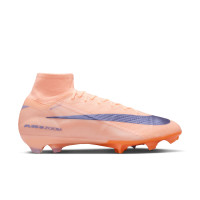 Nike Zoom Mercurial Superfly 10 Elite LV8 Gras Football Boots (FG) Salmon Pink Dark Blue Purple