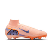 Nike Zoom Mercurial Superfly 10 Elite LV8 Gras Football Boots (FG) Salmon Pink Dark Blue Purple
