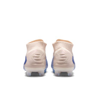 Nike Phantom 6 High Elite LV8 Grass Football Boots (FG) Off White Light Blue Blue