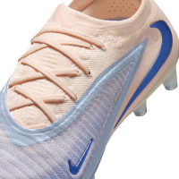 Nike Phantom 6 Low Elite LV8 Artificial Grass Football Boots (AG) Off White Light Blue Blue