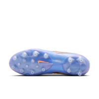 Nike Tiempo Maestro Elite LV8 Artificial Grass Football Boots (AG) Light Blue Purple Blue Bronze