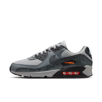 Nike Sneakers Air Max 90 Premium Grey Black Smoke Grey Orange