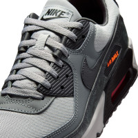 Nike Sneakers Air Max 90 Premium Grey Black Smoke Grey Orange