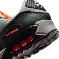 Nike Sneakers Air Max 90 Premium Grey Black Smoke Grey Orange