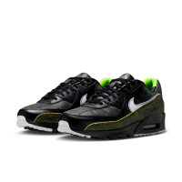 Nike Sneakers Air Max 90 Tiempo Black White Voltage Green