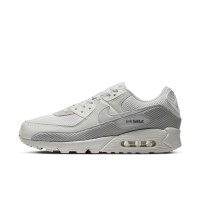 Nike Sneakers Air Max 90 Premium Silver Grey White Beige Grey