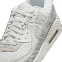 Nike Sneakers Air Max 90 Premium Silver Grey White Beige Grey