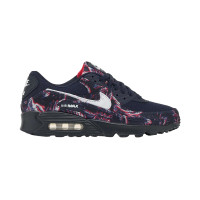 Nike Sneakers Air Max 90 Premium Printed Canvas Dark Blue White Multicolor