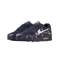 Nike Sneakers Air Max 90 Premium Printed Canvas Dark Blue White Multicolor