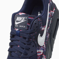 Nike Sneakers Air Max 90 Premium Printed Canvas Dark Blue White Multicolor