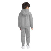 Nike Club Fleece Hooded Trainingspak Peuters/Kleuters Grijs Wit
