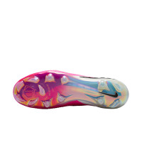 Nike Phantom 6 Low Elite (FG) Gras Voetbalschoenen Wit Felroze Zwart