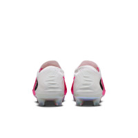 Nike Phantom 6 Low Elite (FG) Gras Voetbalschoenen Wit Felroze Zwart