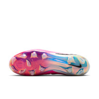 Nike Phantom 6 High Elite (FG) Gras Voetbalschoenen Wit Felroze Zwart